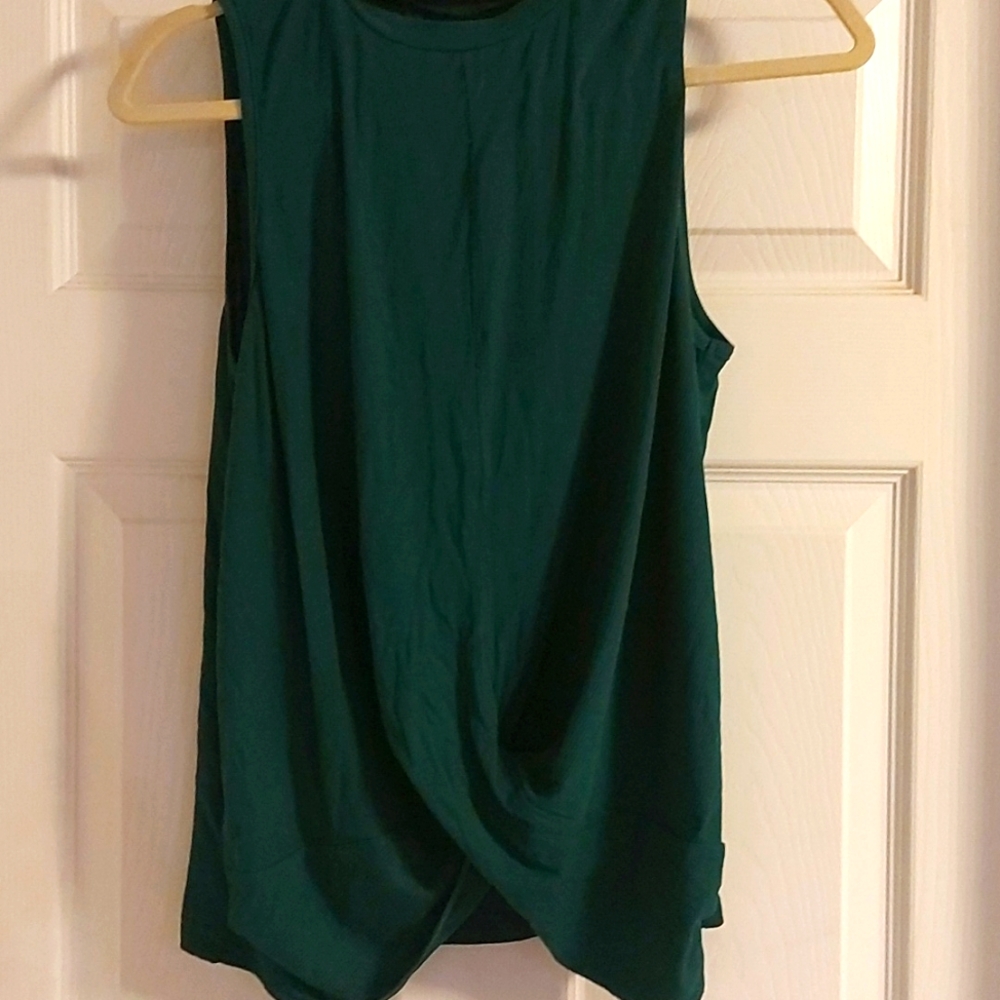 Jade green tank top